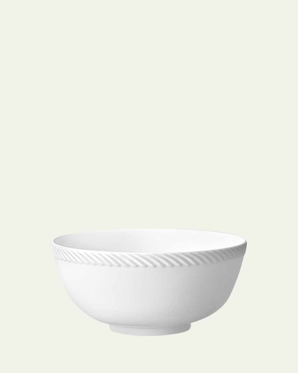 Corde Cereal Bowl, White